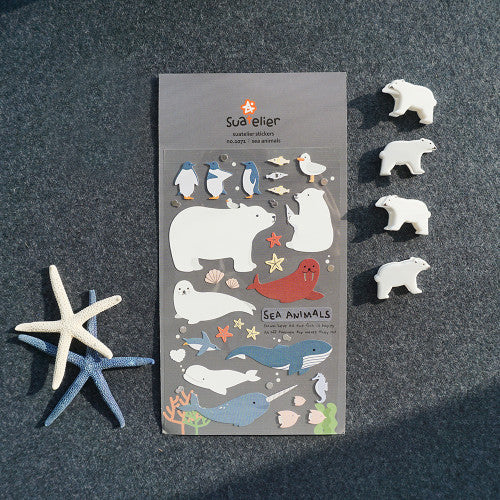 Suatelier Daily Deco Stickers Sea Animals (1071)