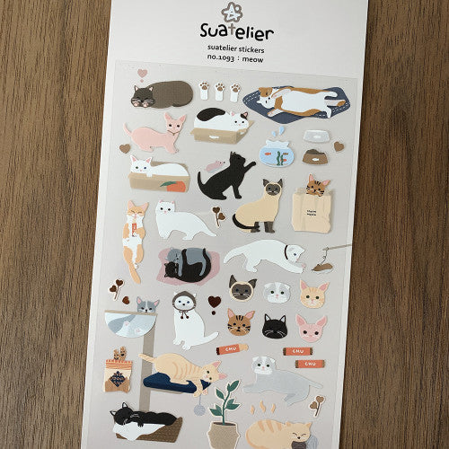 Suatelier Daily Deco Stickers Meow (1093)