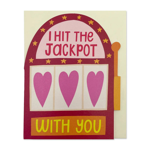 Raspberry Blossom - I Hit The Jackpot Valentines Card