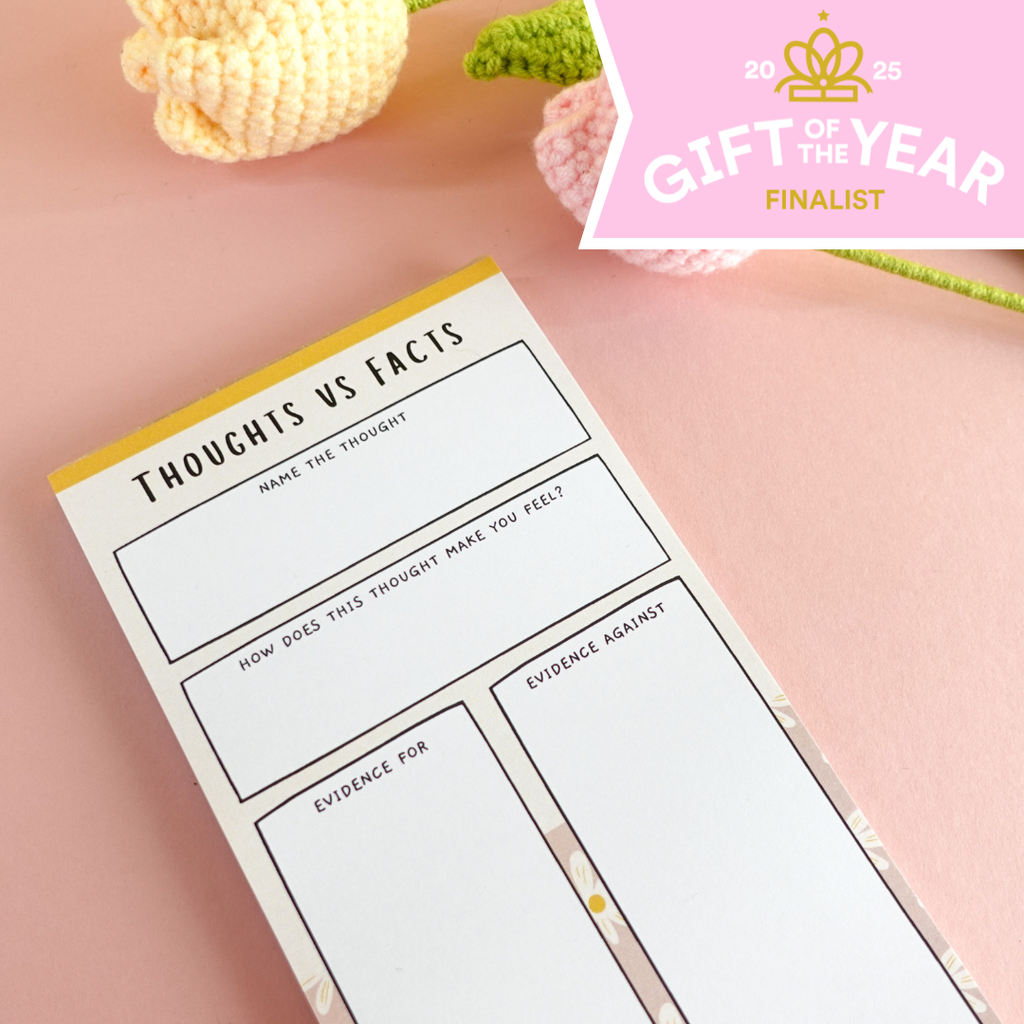 Sunshine Lane Thoughts vs Facts Notepad