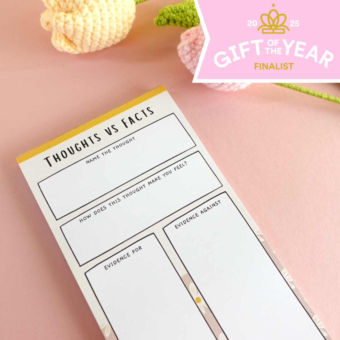 Sunshine Lane Thoughts vs Facts Notepad