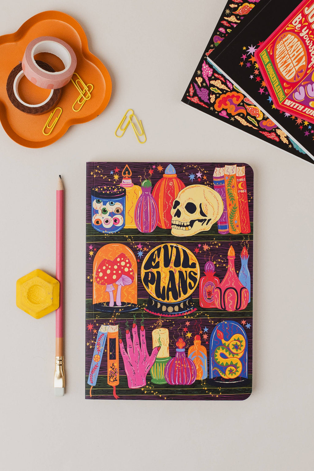 Cath Tate A5 Notebook - Evil Plans