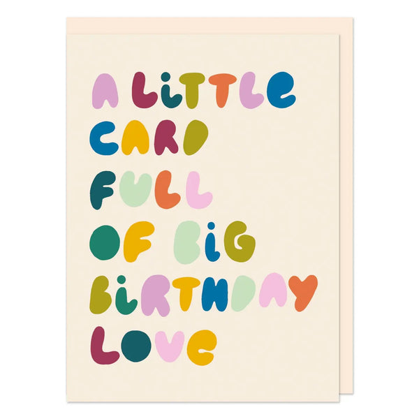 Raspberry Blossom - Little Card Full Of Big Birthday Love