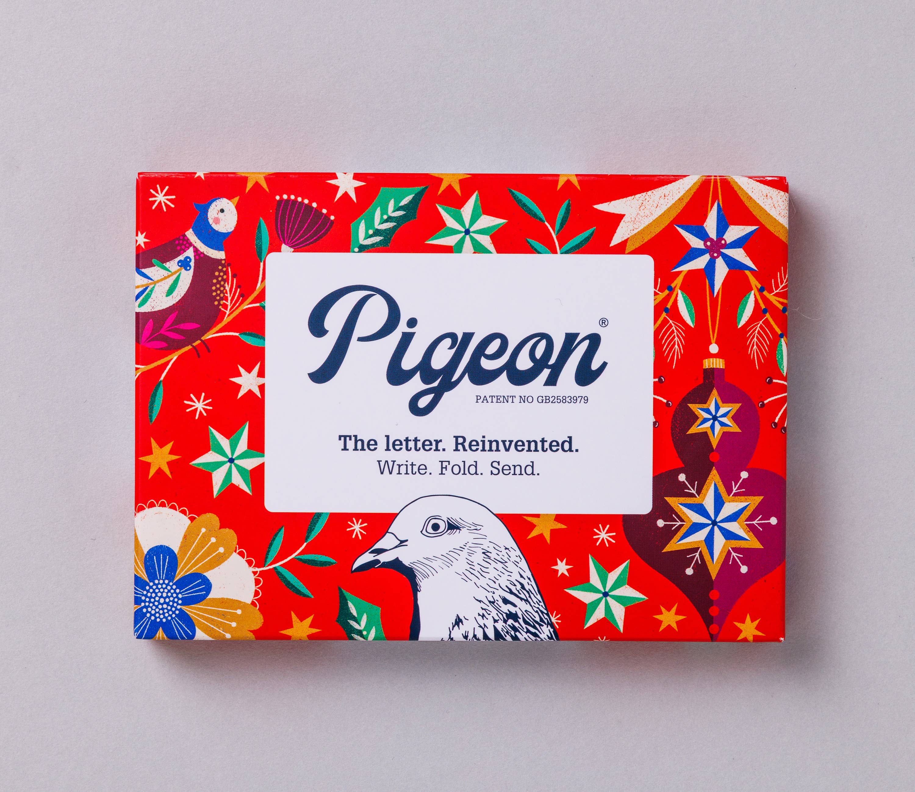 Festive Pigeon Holiday Stationery Letter Set - Pack of 6