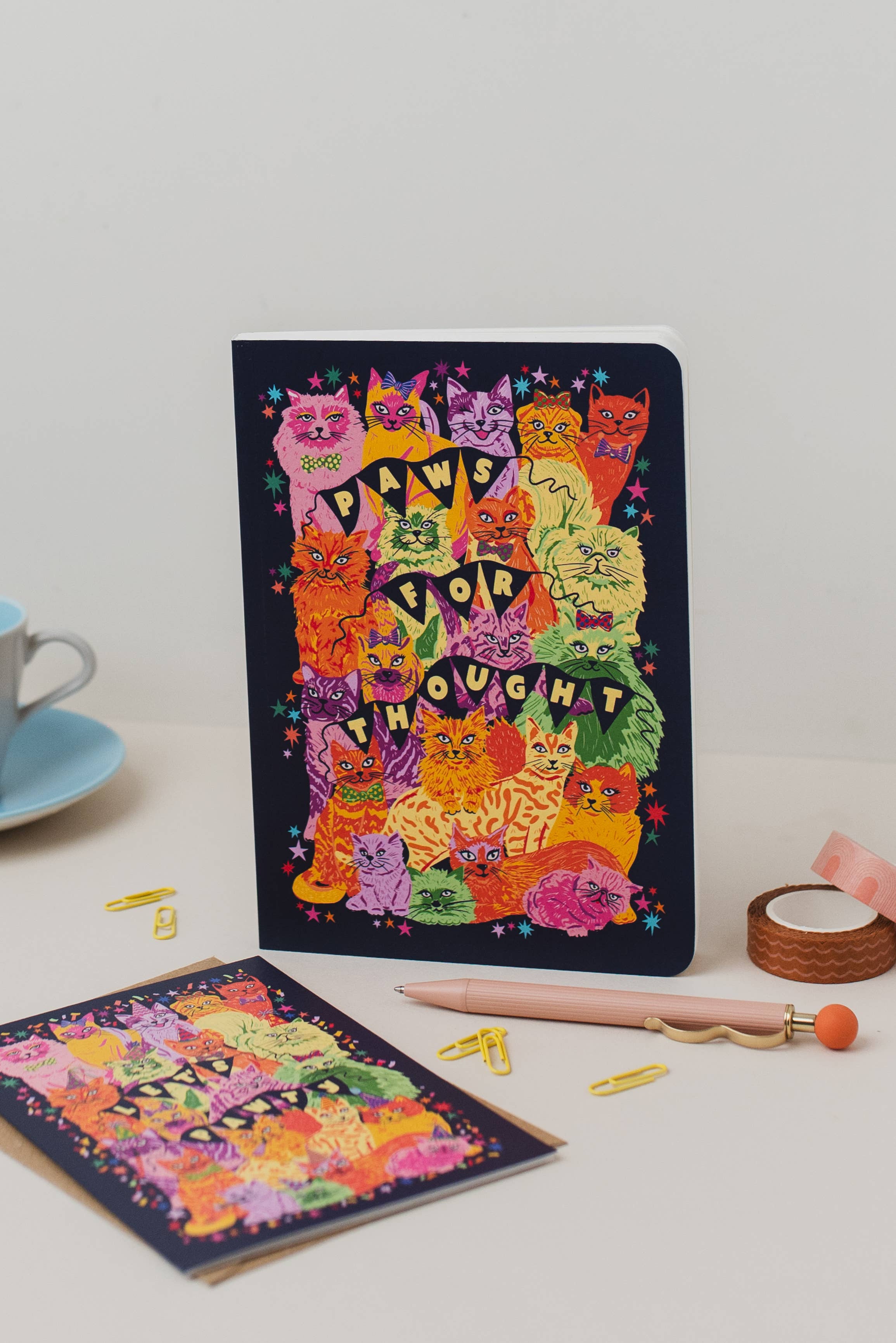 Cath Tate A5 Notebook - Paws for Thought