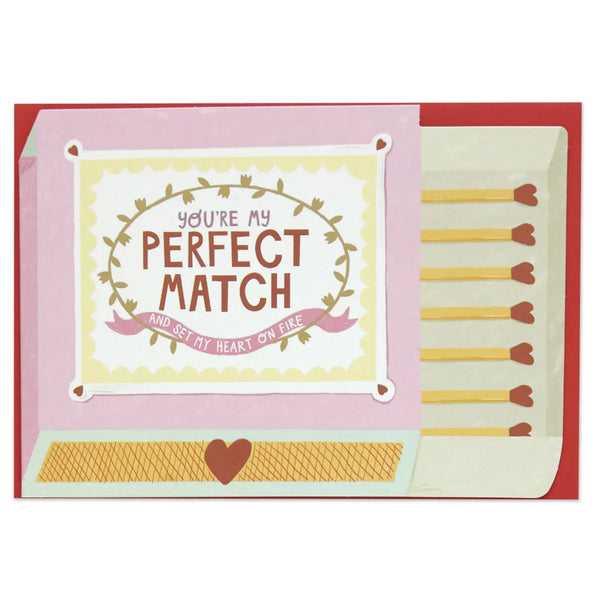 Raspberry Blossom - You're My Perfect Match' Card