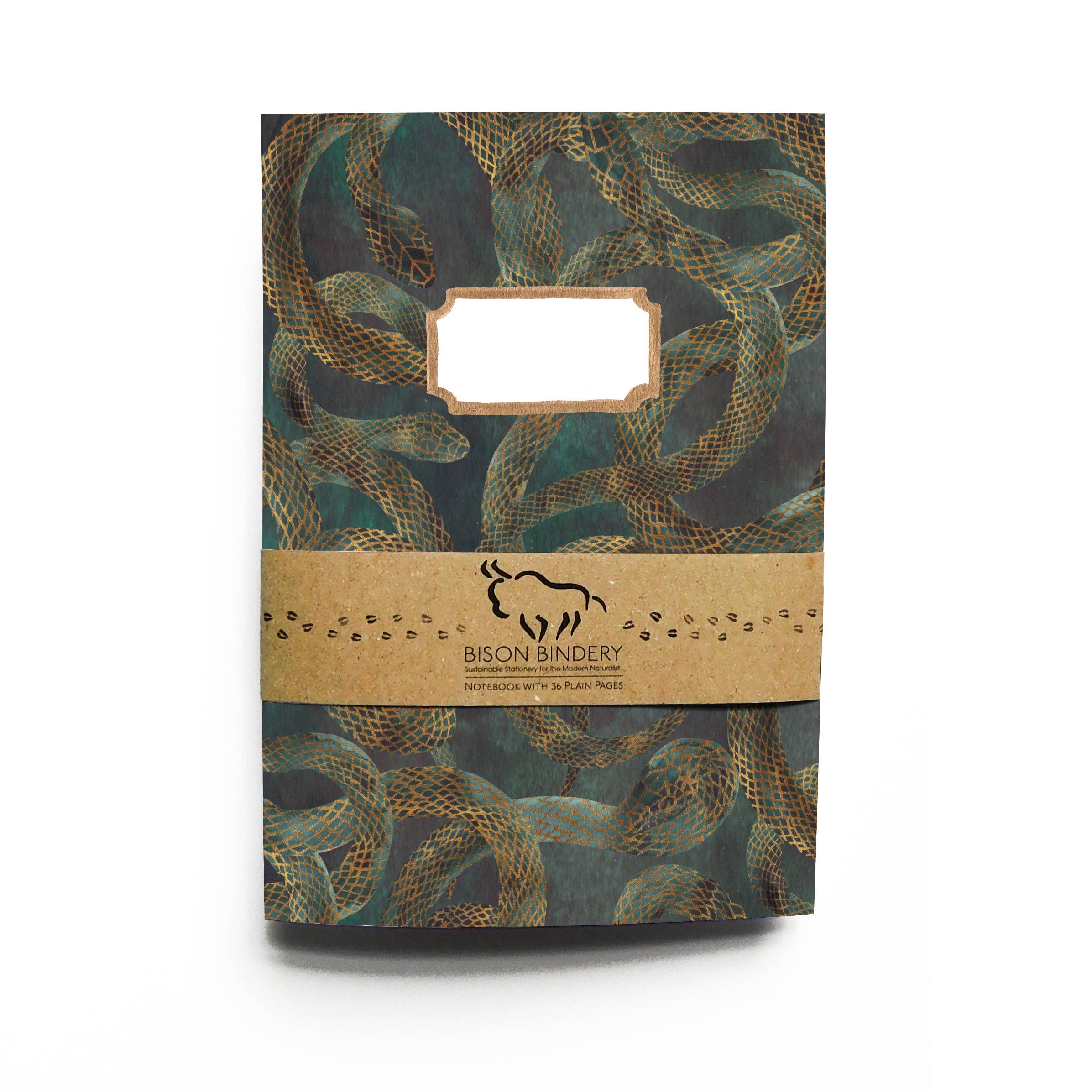 Bison Bindery A5 Recycled Blank Notebook