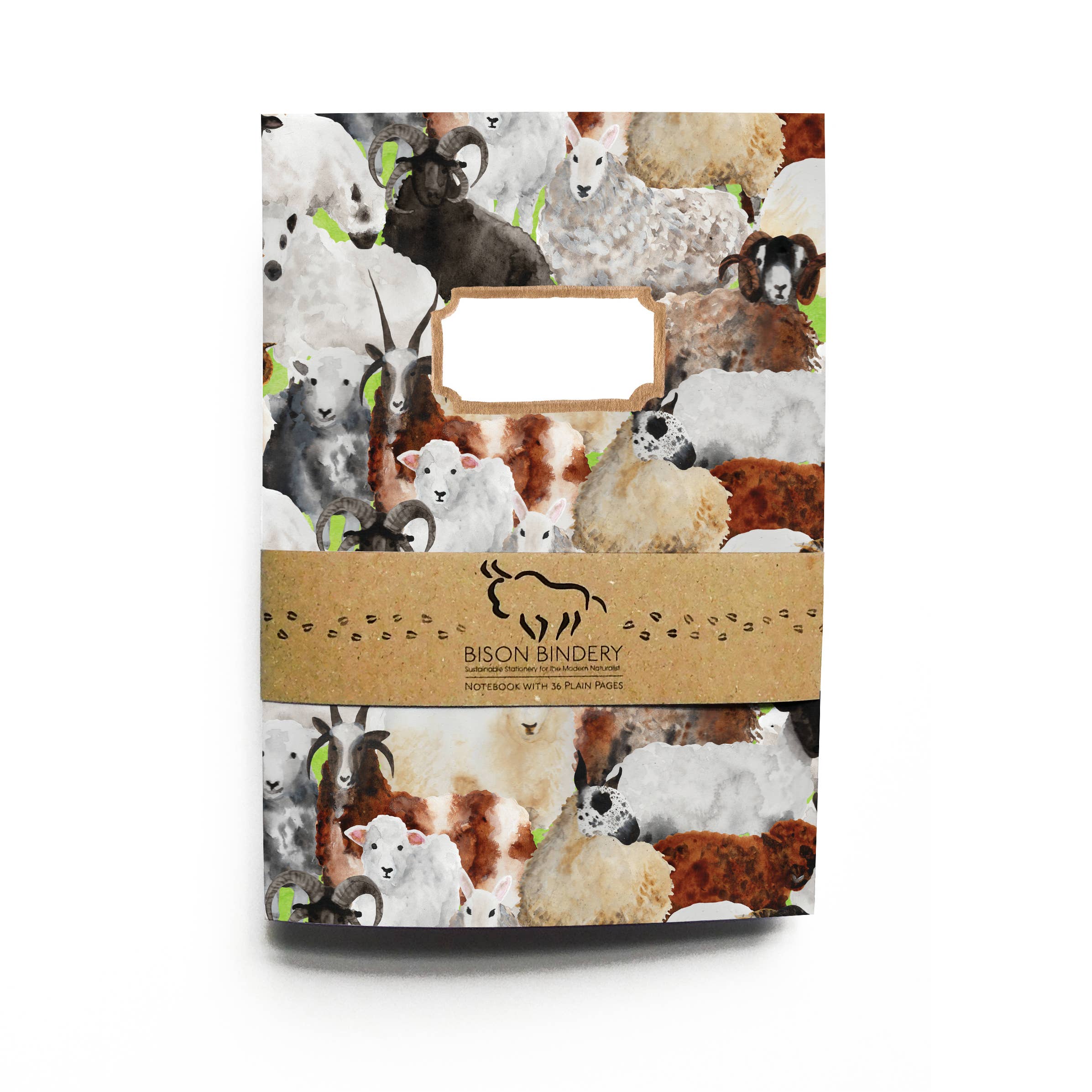 Bison Bindery A5 Recycled Blank Notebook