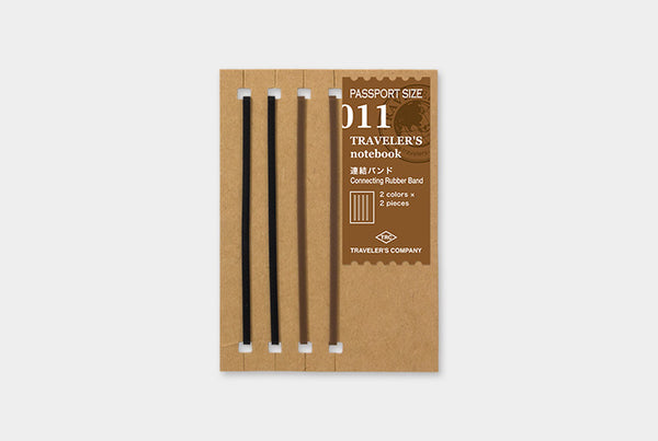 Traveler's Company Passport Size Notebook Connecting Rubber Bands 021