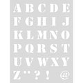 Paper Poetry Stencil Medium Letters