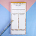 Sunshine Lane Thoughts vs Facts Notepad