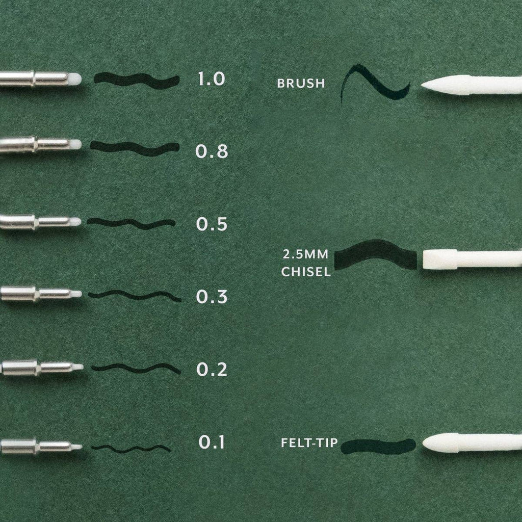 Tom's Studio Lumos - Brush Fibre Tips (Pack of 3)
