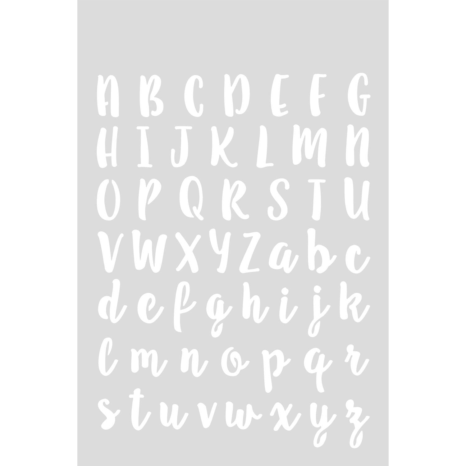 Paper Poetry Self-Adhesive Stencil - Letters
