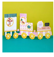 Raspberry Blossom - Baby Girl 3D Foldout Card