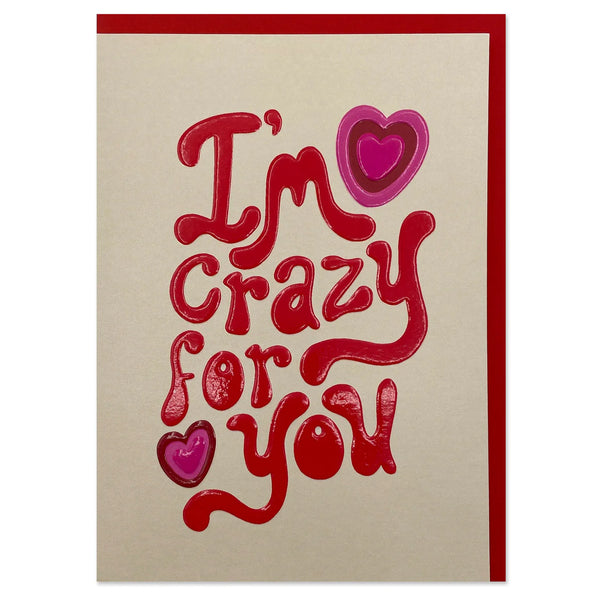 Raspberry Blossom - I'm Crazy For You Card