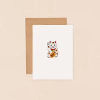 Louise Mulgrew -  Lucky Cat Mini Card