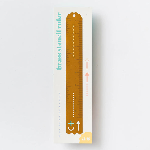 Another Studio - Brass Stencil Ruler – AnalogShopUK