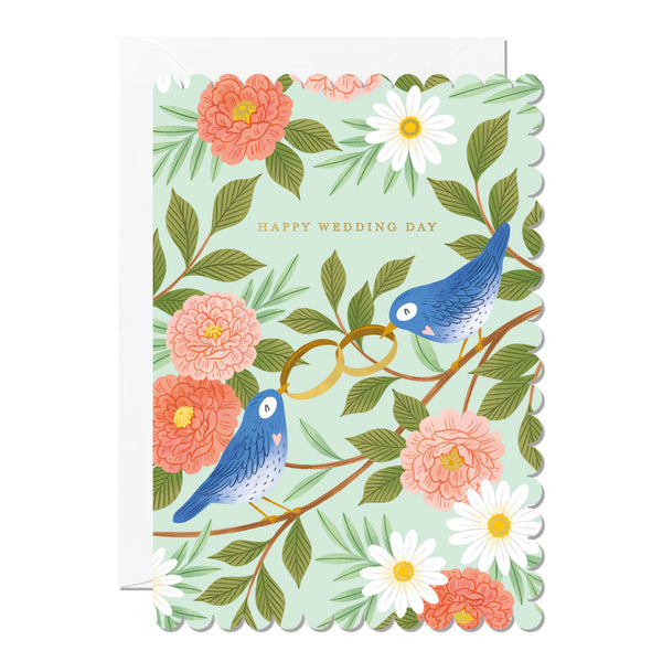 Ricicle Cards - Happy Wedding Day Birds