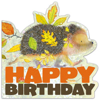 Emma Ball Die Cut Hedgehog Birthday Card