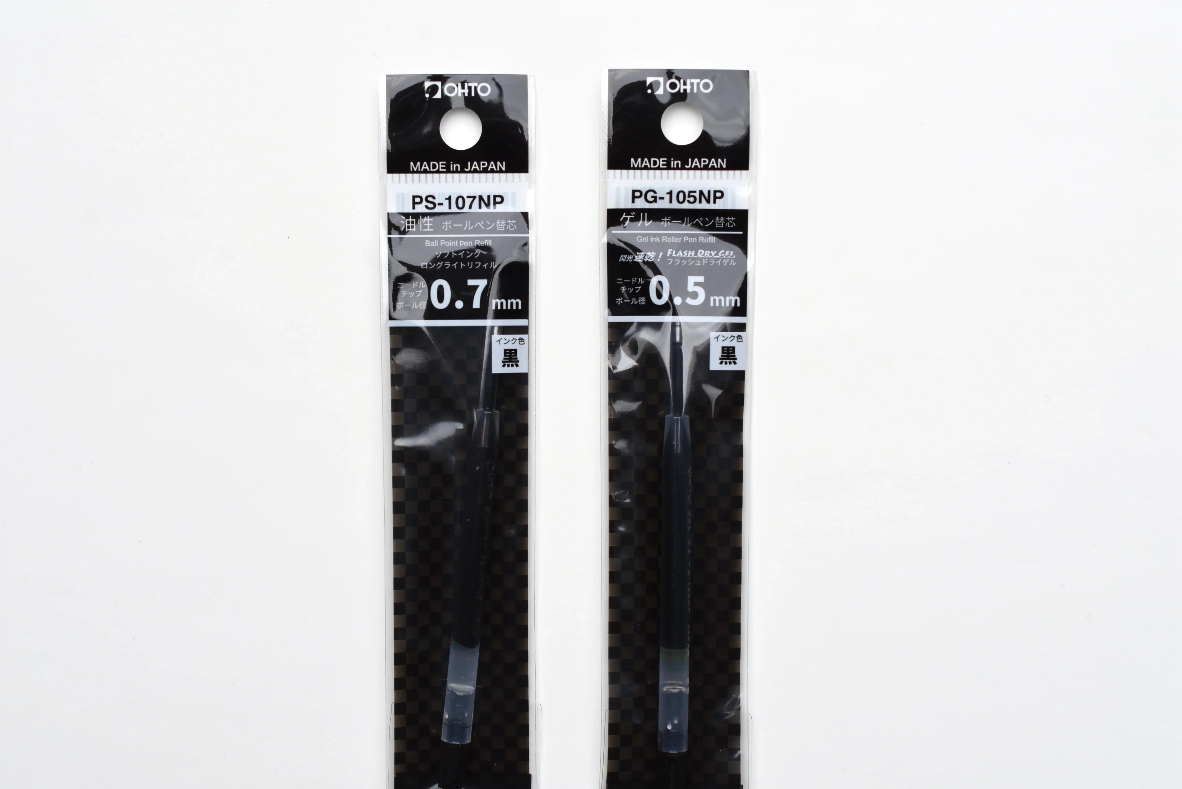 OHTO Rays Gel Roller Pen Black Refill