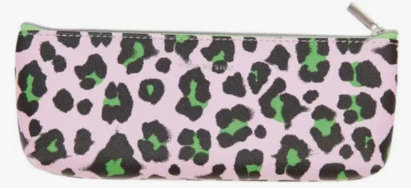 Paper Poetry - Neon Leopard Print Pencil Case