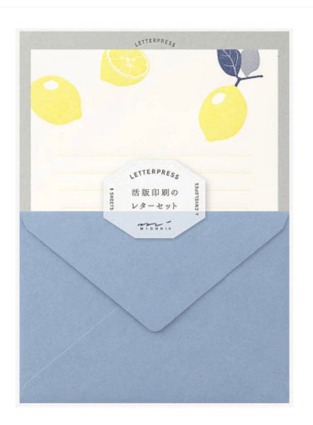 Midori Letter Set - Lemon