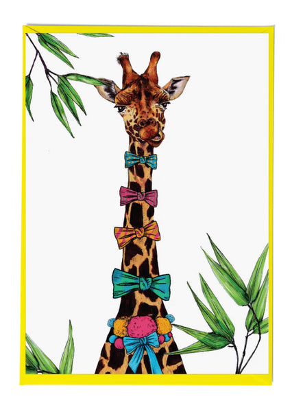 Party Giraffe Greeting Card
