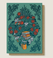 Genealityart Home Brew Card - Book and Brew