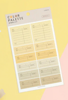 Paperian Colour Palette Stickers - Memo