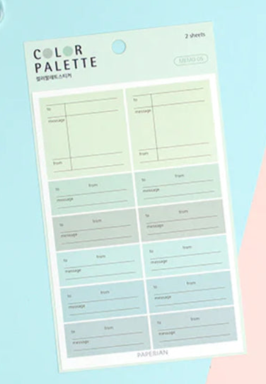 Paperian Colour Palette Stickers - Memo