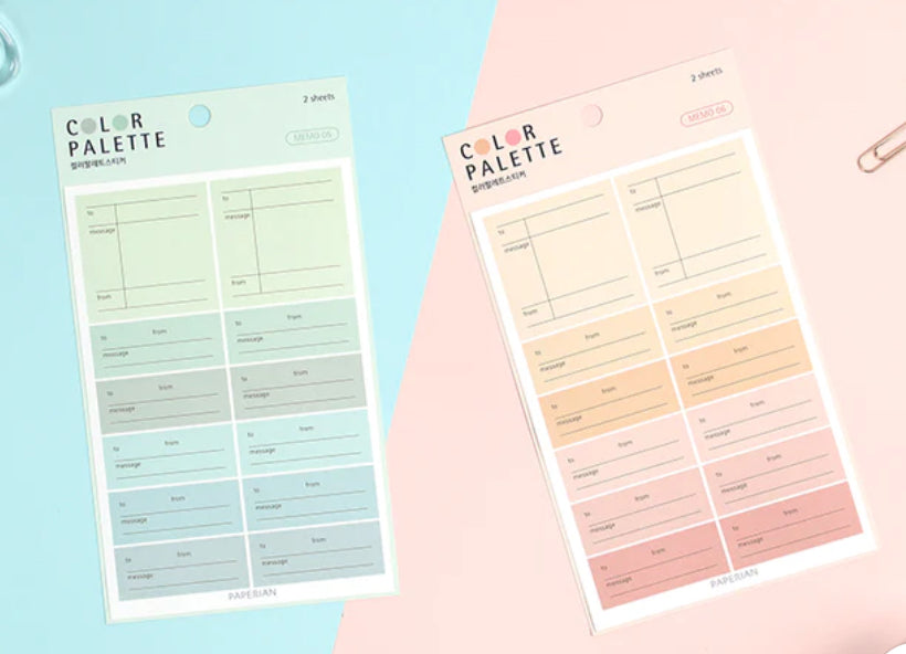 Paperian Colour Palette Stickers - Memo