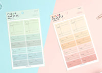 Paperian Colour Palette Stickers - Memo