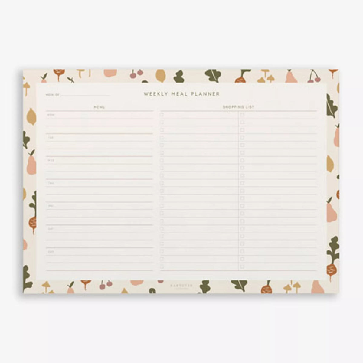 Kartotek Weekly Meal Planner