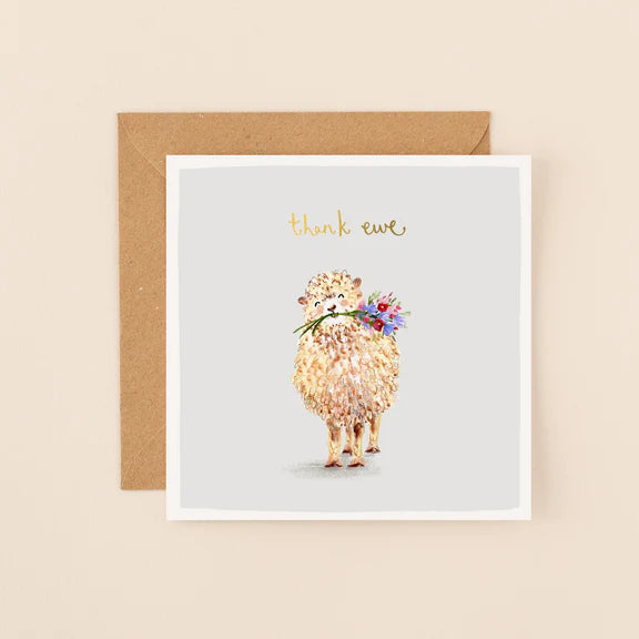 Louise Mulgrew - Thank Ewe Thank You Card