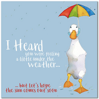 Emma Ball - I Heard You’re Under the Weather Greetings Card