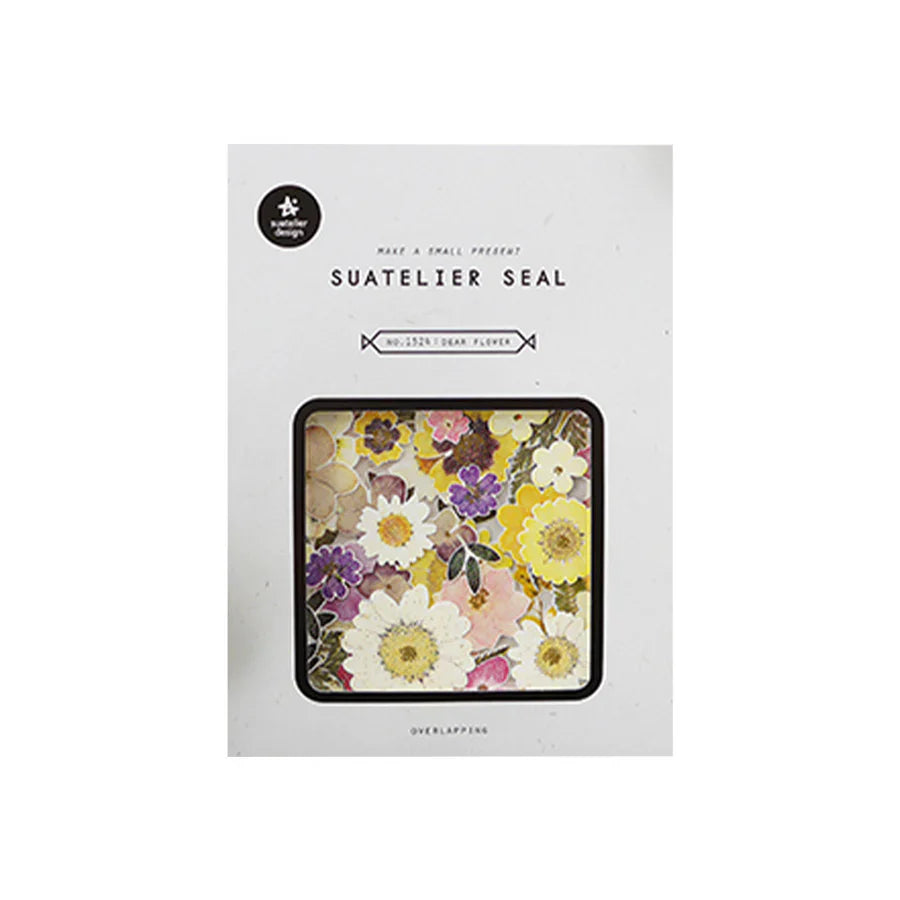 Suatelier Seal Overlapping Stickers Dear Flower (1525)