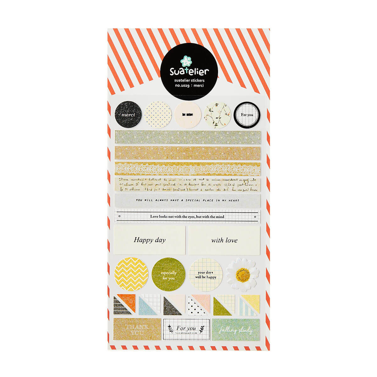 Suatelier Daily Deco Stickers Merci (1029)