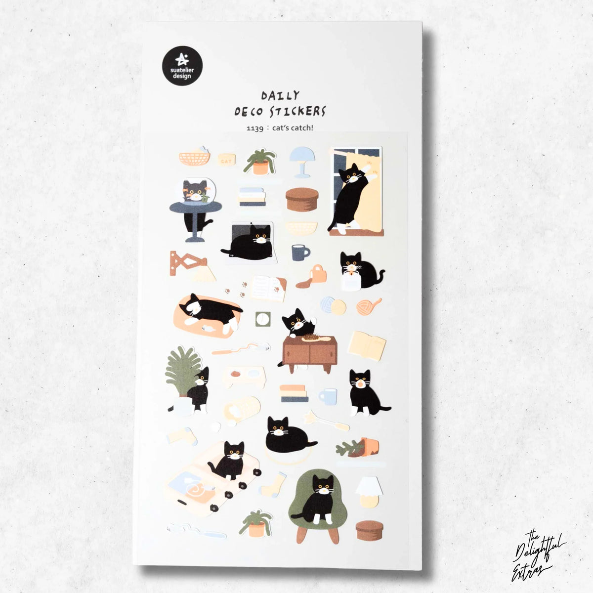 Suatelier Daily Deco Stickers Cat's Catch (1139)