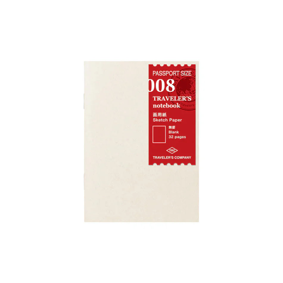 Traveler's Company Passport Size Drawing Notebook Refill