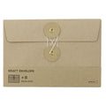 Traveler's Company Kraft String Envelope Large Horizontal Brown