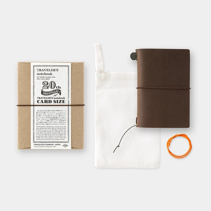 Traveler's Company Card Size Notebook 20th Anniversary Set
