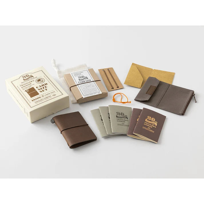 Traveler's Company Card Size Notebook 20th Anniversary Set