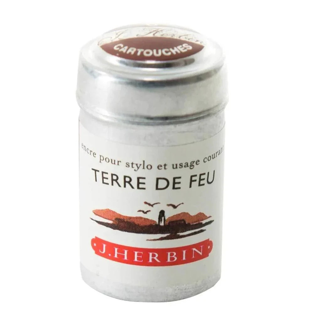 Herbin Ink Cartridges Tin of 6