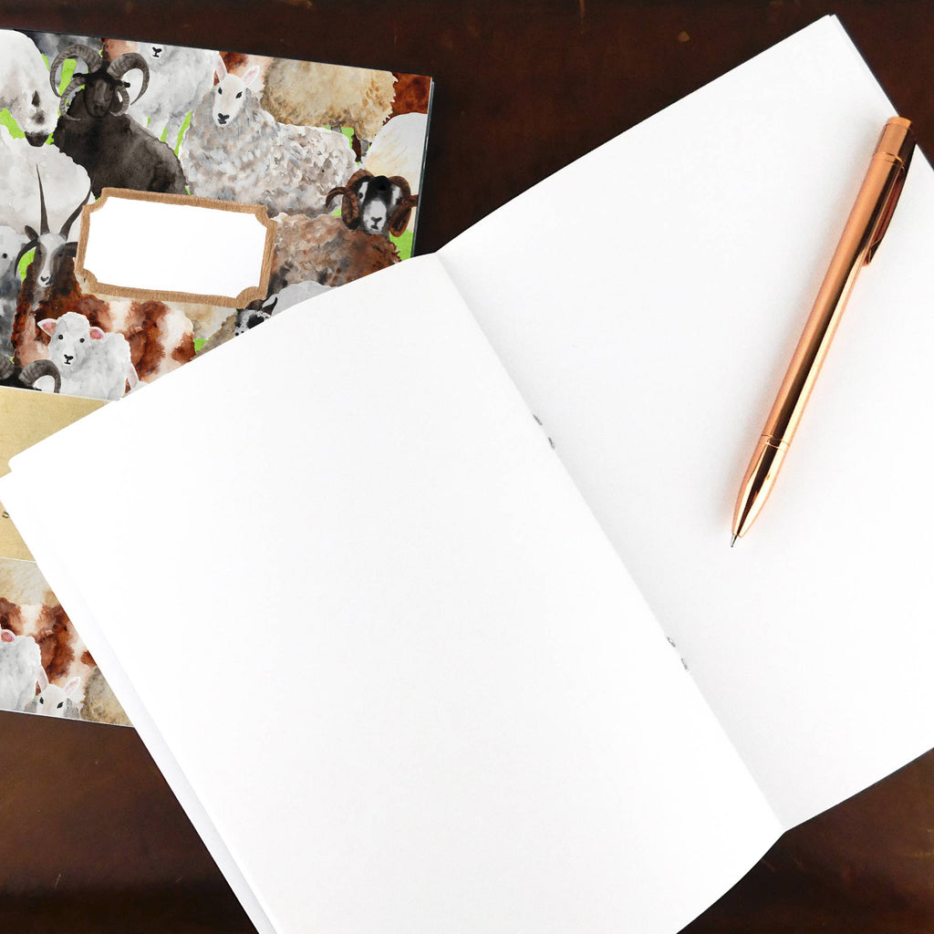 Bison Bindery A5 Recycled Blank Notebook