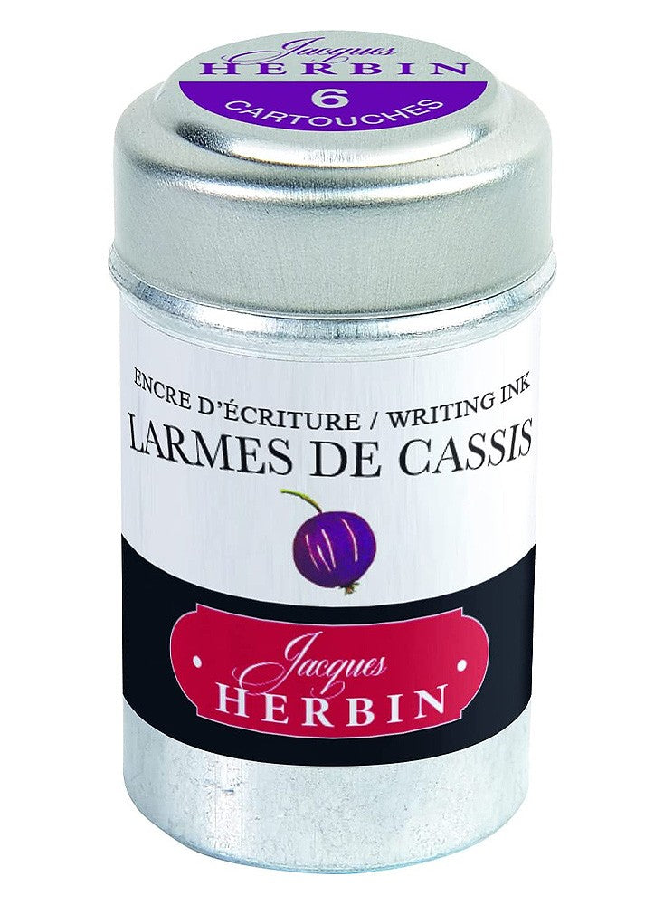 Herbin Ink Cartridges Tin of 6