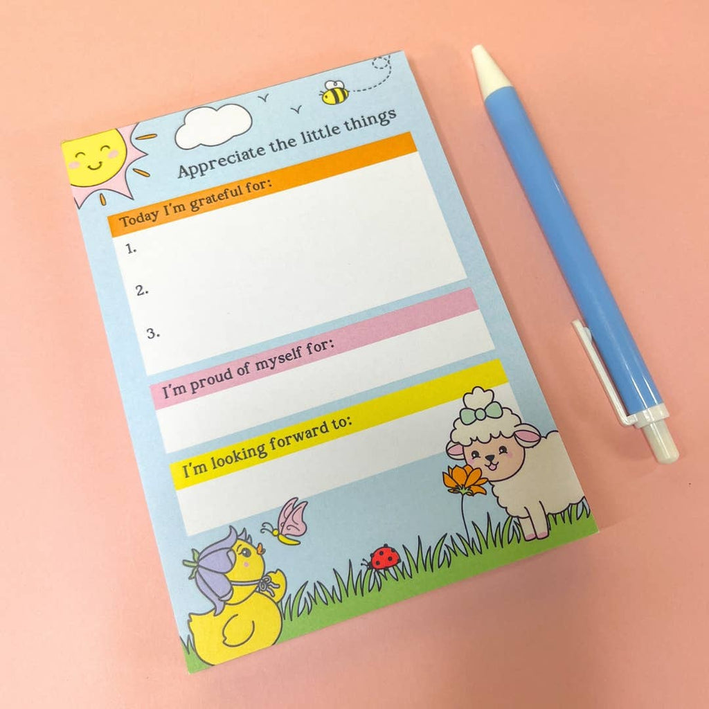 Sunshine Lane Appreciate the Little Things Gratitude Notepad A6