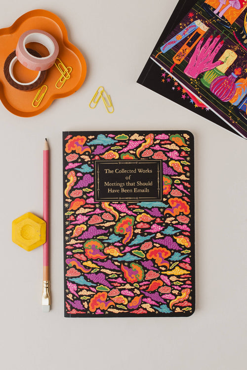 Cath Tate A5 Notebook - The Collected Works of Meetings that Should Have Been Emails