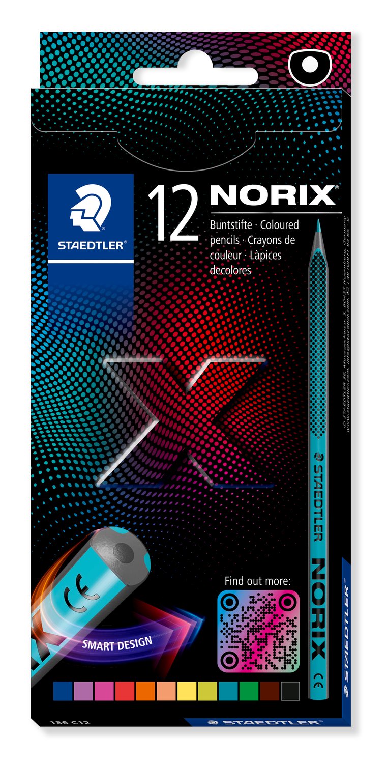 Staedtler NORIX® 186 - 12 Colouring Pencils
