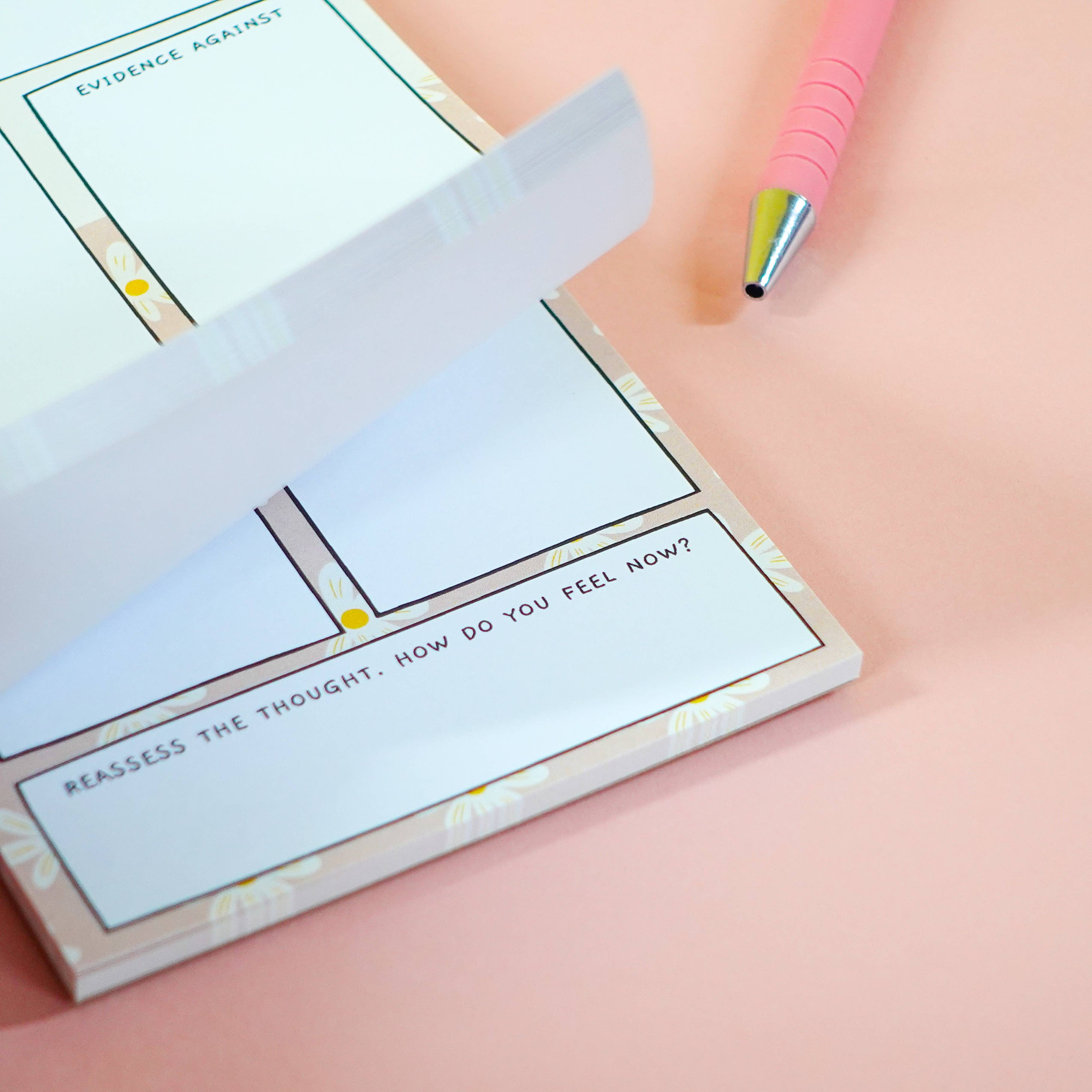 Sunshine Lane Thoughts vs Facts Notepad