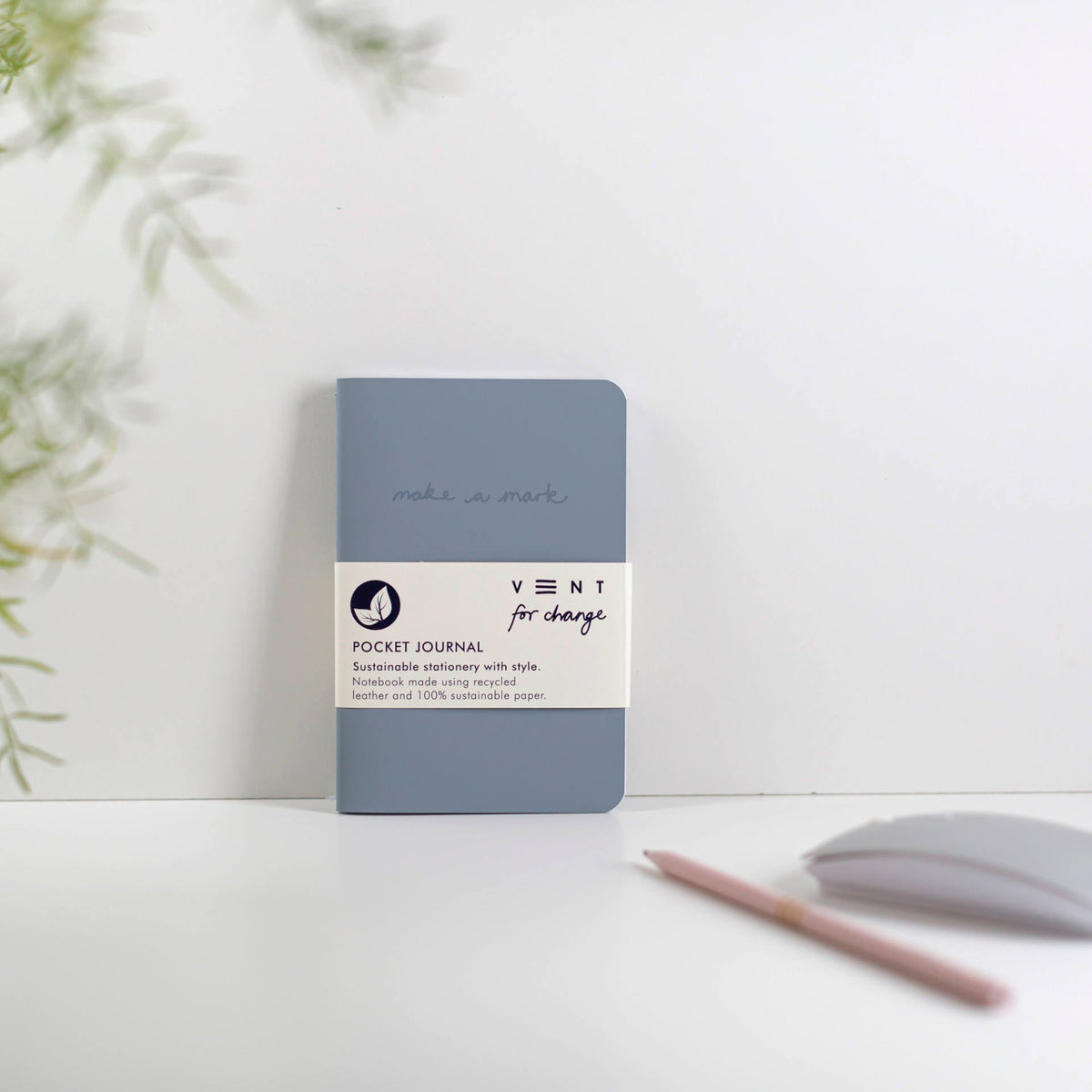 VENT For Change Recycled Leather Pocket Journal A6
